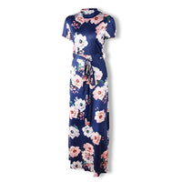 Floral Maxi Dress | Elegant & Comfortable-Dark Blue-S-State of Style