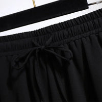 Flowy Chiffon Summer Shorts in Plus Size-White-2XL-State of Style