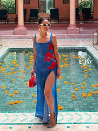 Flowy long summer maxi dress with a flowing silhouette – Zelda-S-State of Style