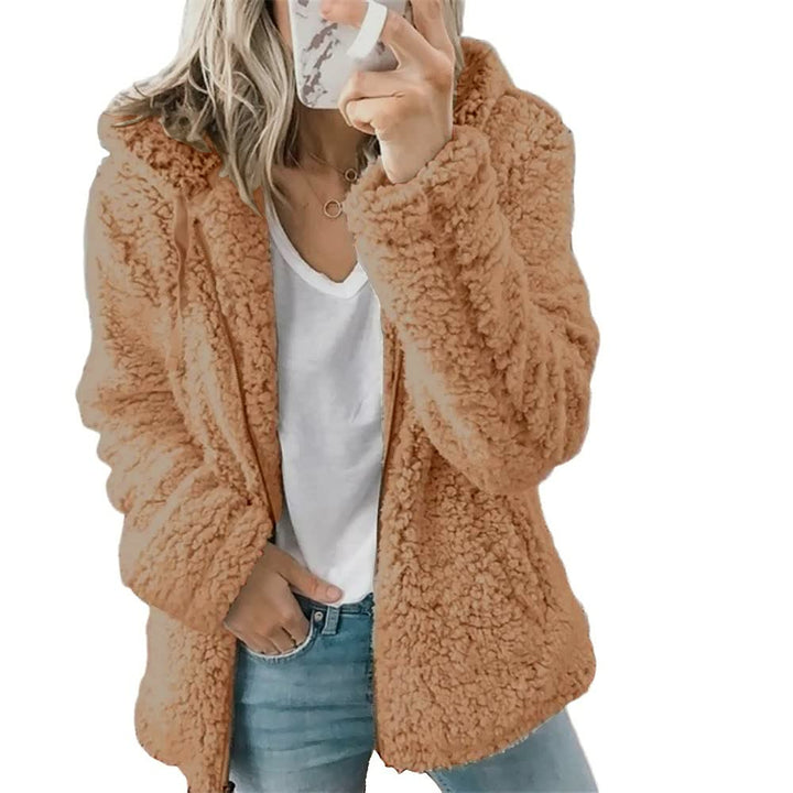 Fluffy Coat Jacket for Women | Stylish & Warm-Coffee-S-State of Style