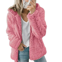 Fluffy Coat Jacket for Women | Stylish & Warm-Pink-S-State of Style