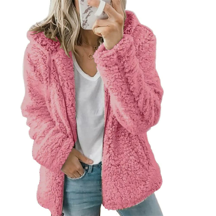 Fluffy Coat Jacket for Women | Stylish & Warm-Pink-S-State of Style