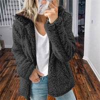 Fluffy Women's Hoodie Vest - Sofia-Pink-S-State of Style