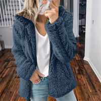 Fluffy Women's Hoodie Vest - Sofia-Pink-S-State of Style