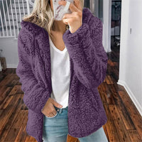 Fluffy Women's Hoodie Vest - Sofia-Pink-S-State of Style