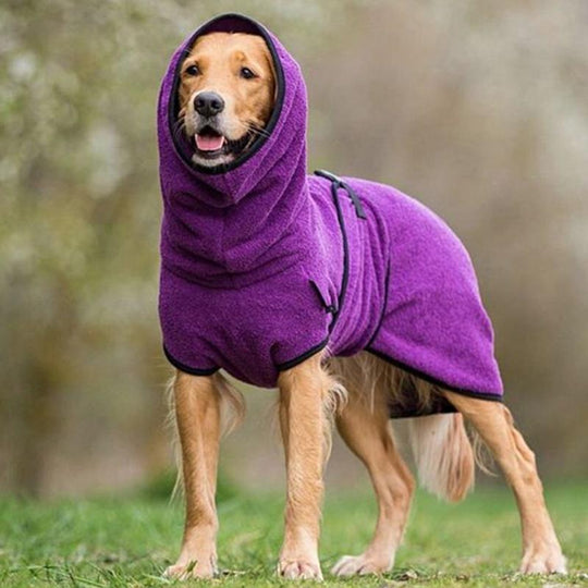 Fluffyheaven Liam Pet Bathrobe – Soft, Absorbent & Comfortable-Purple-S-State of Style