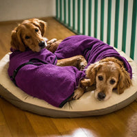 Fluffyheaven Liam Pet Bathrobe – Soft, Absorbent & Comfortable-Purple-S-State of Style