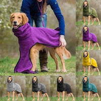 Fluffyheaven Liam Pet Bathrobe – Soft, Absorbent & Comfortable-Purple-S-State of Style