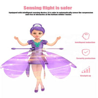 FLYING POP WITH LIGHT - DANCE SIMULATION & GESTURE CONTROL - MAGICAL FLYING TOY FOR CHILDREN-Purple-State of Style