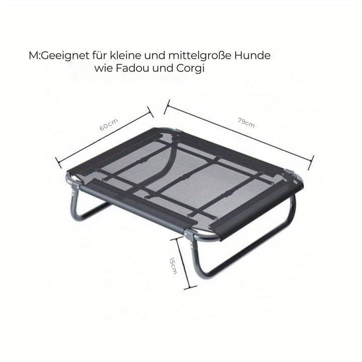 Foldable Dog Stretcher - TravelBuddy-Black-S-State of Style