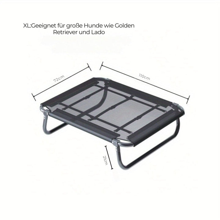 Foldable Dog Stretcher - TravelBuddy-Black-S-State of Style