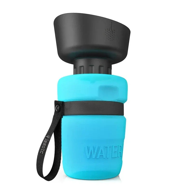 Foldable Dog Water Bottle - PawQuench-Blue-State of Style