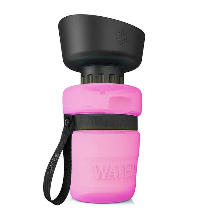 Foldable Dog Water Bottle - PawQuench-Pink-State of Style