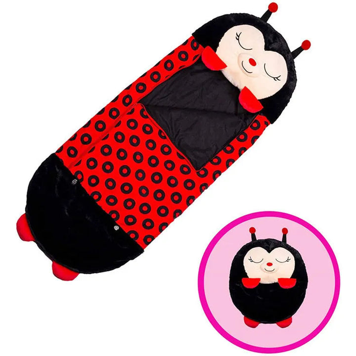 Foldable Kids' Sleeping Bag in Animal Shape – Snoozi-Ladybug-135x50cm-State of Style