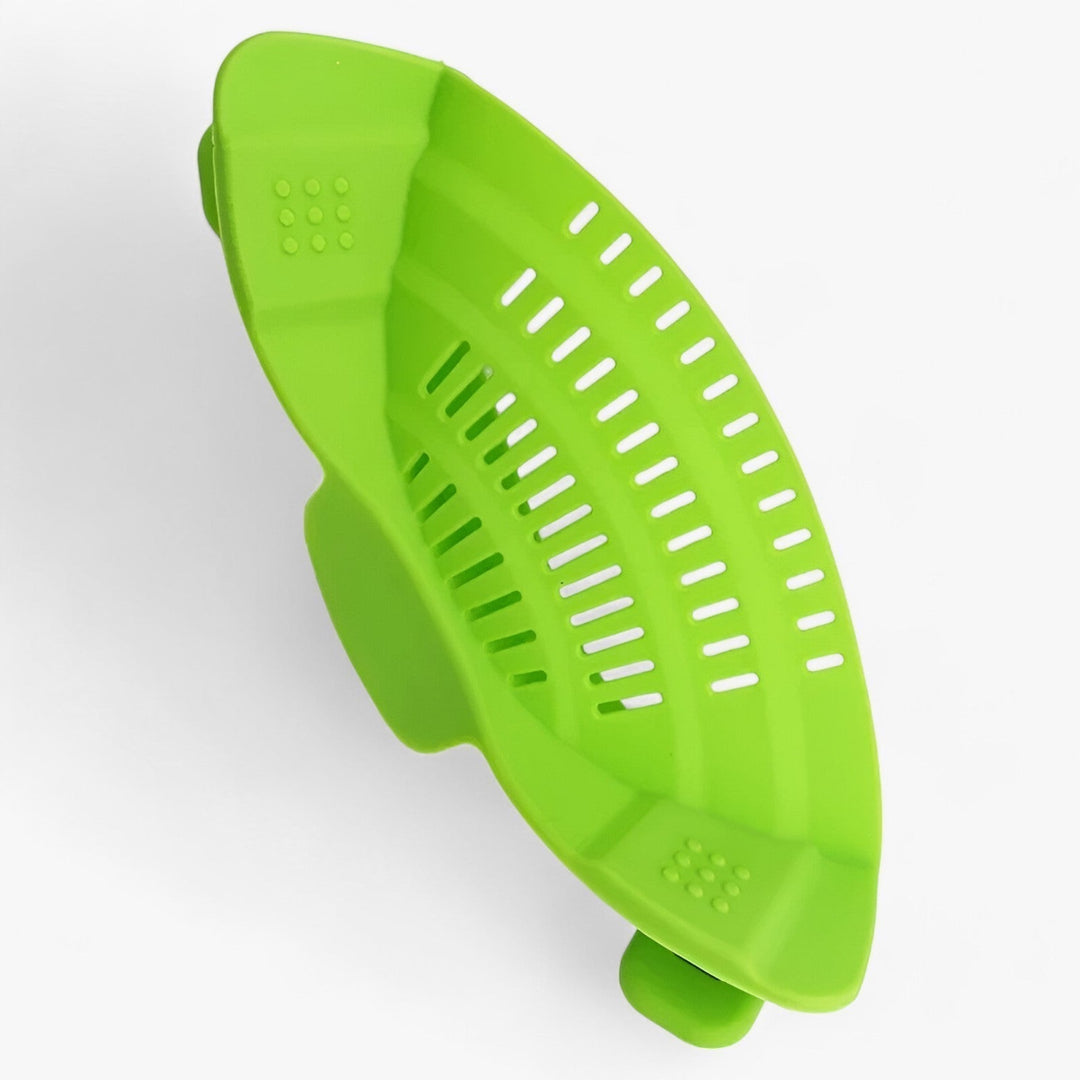 Foldable Silicone Kitchen Strainer – FlexiStrain-Green-State of Style