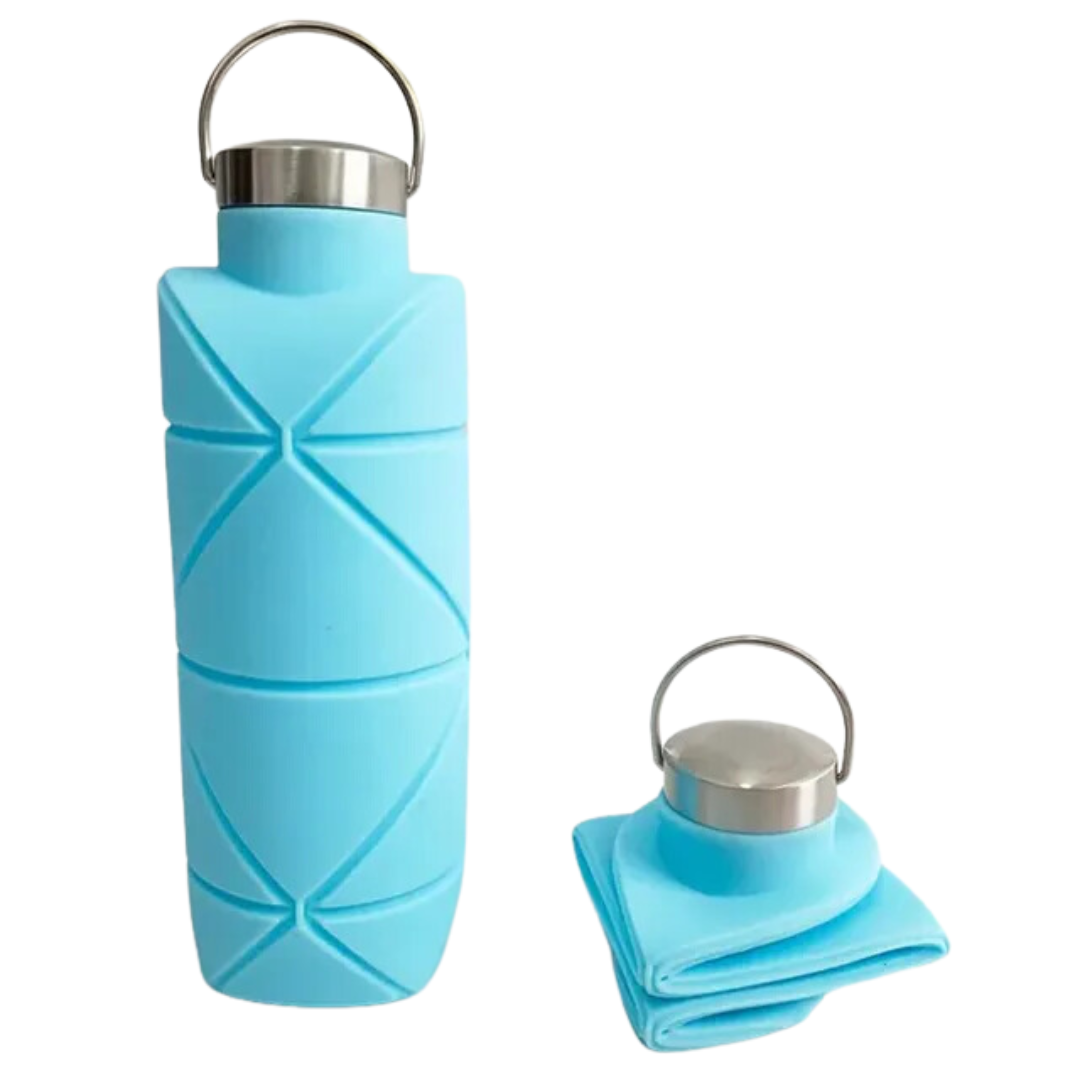 Foldable Water Bottle 750 ML - AquaFold-Blue-State of Style