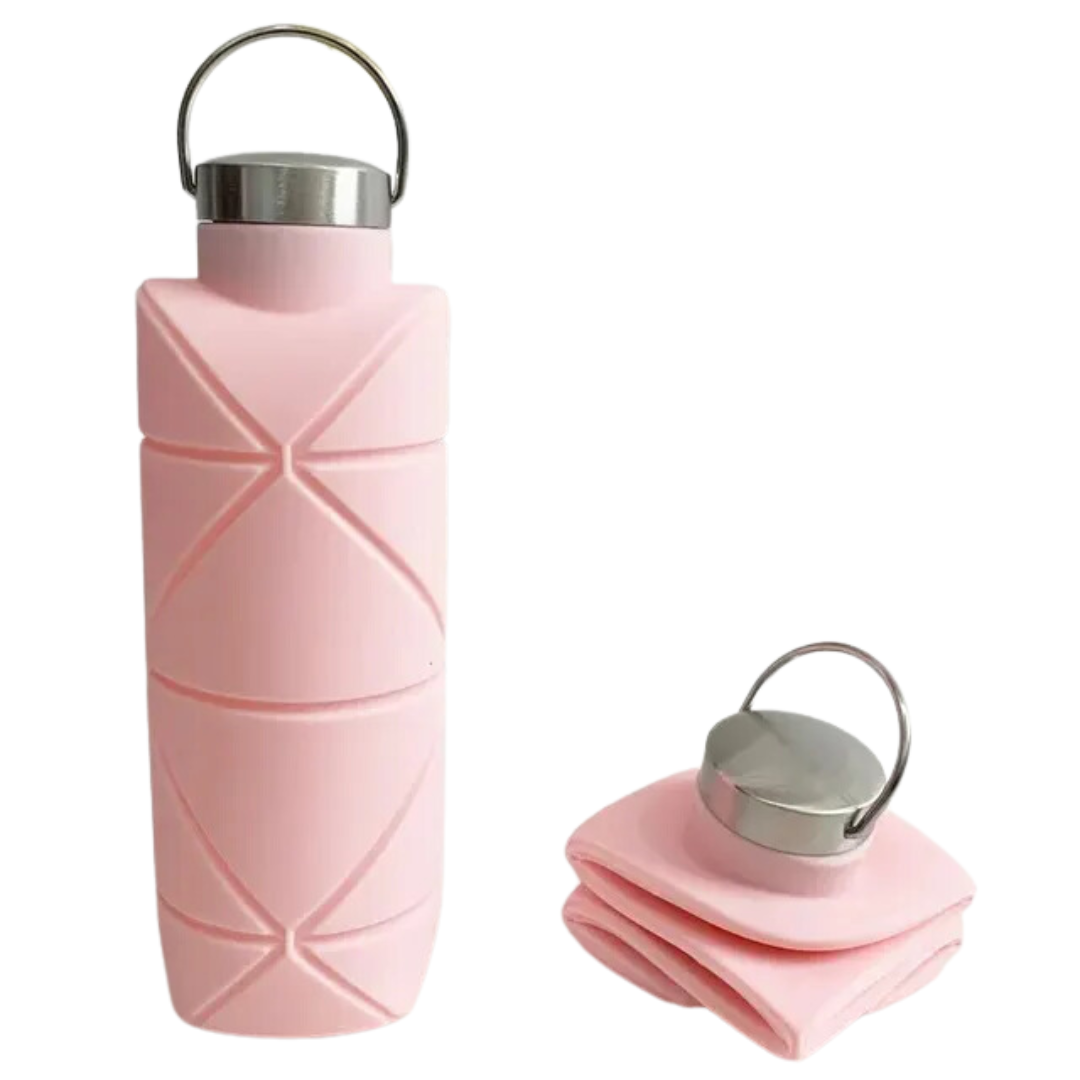 Foldable Water Bottle 750 ML - AquaFold-Pink-State of Style