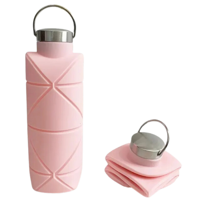 Foldable Water Bottle 750 ML - AquaFold-Pink-State of Style