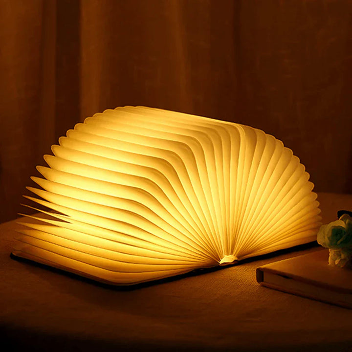 Folding Book Lamp with Warm LED Lighting - StoryGlow-State of Style