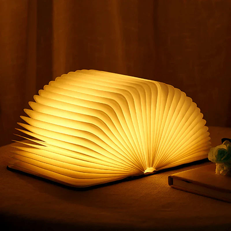 Folding Book Lamp with Warm LED Lighting - StoryGlow-State of Style