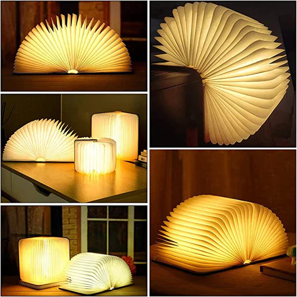 Folding Book Lamp with Warm LED Lighting - StoryGlow-State of Style