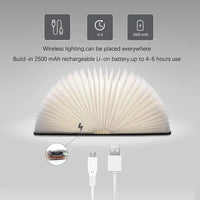 Folding Book Lamp with Warm LED Lighting - StoryGlow-State of Style