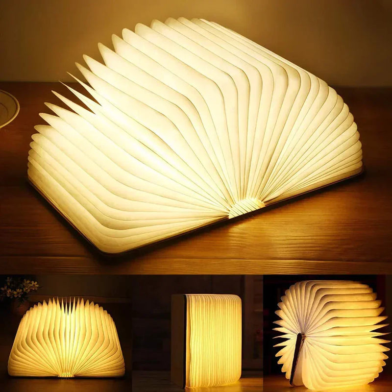 Folding Book Lamp with Warm LED Lighting - StoryGlow-State of Style