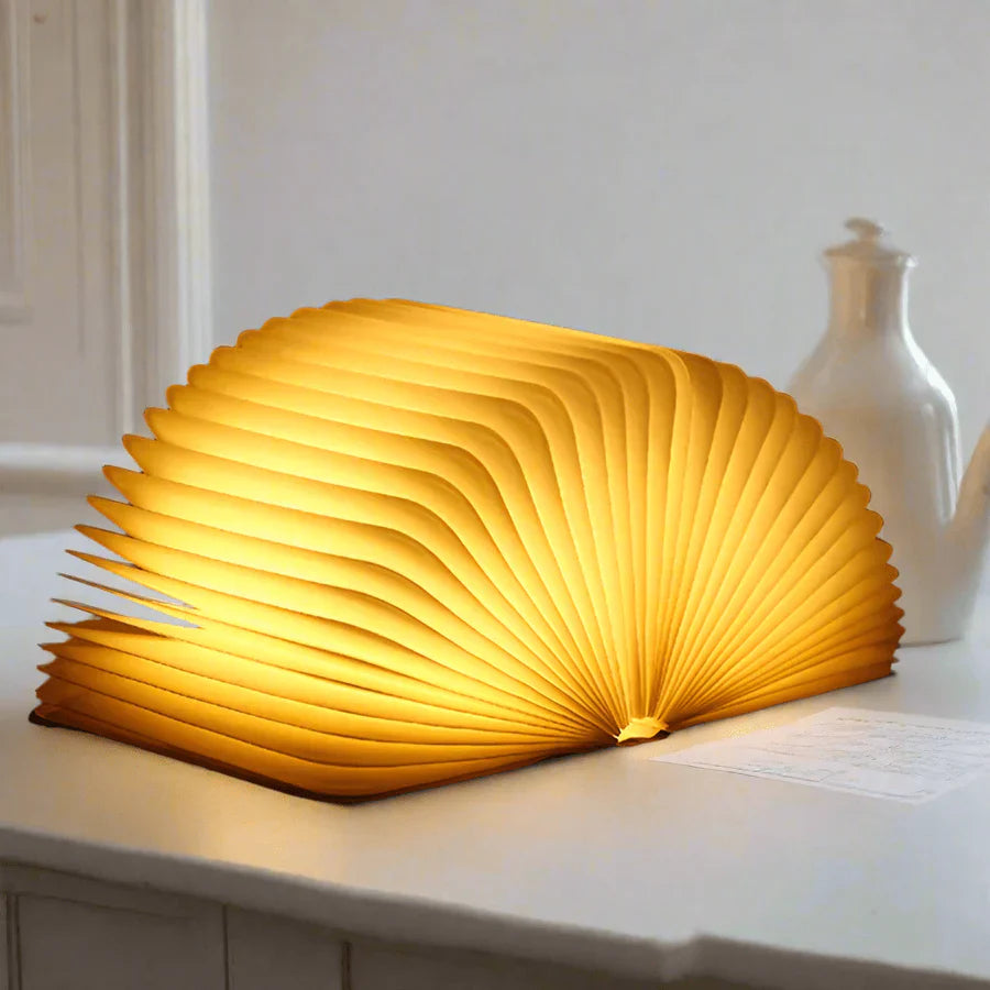 Folding Book Lamp with Warm LED Lighting - StoryGlow-State of Style