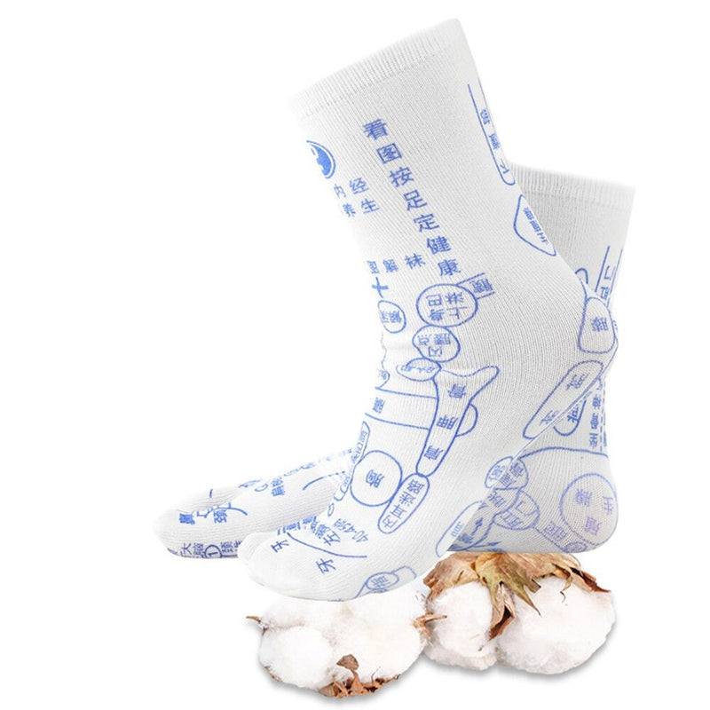 FootRevive Reflexology Socks – Relaxation for Your Feet-Women’s 5.0-8.0 / AU Men’s 4.5-7.5 – Foot length: 22-25 cm-State of Style