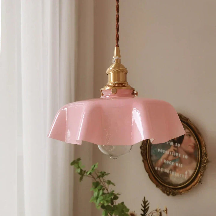 French Brass Hanging Lamp - BrassChic-Room Yellow-Warm White-State of Style