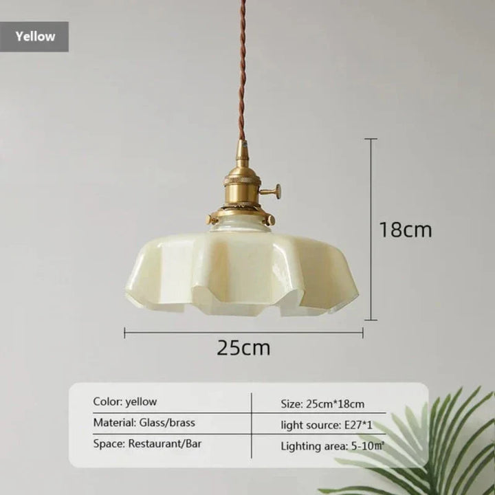 French Brass Hanging Lamp - BrassChic-Room Yellow-Warm White-State of Style