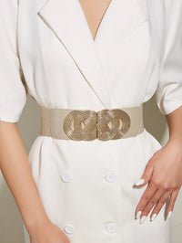 French Twist Elastic Waist Cincher Belt – Stylish & Comfortable-Apricot-70 cm-State of Style