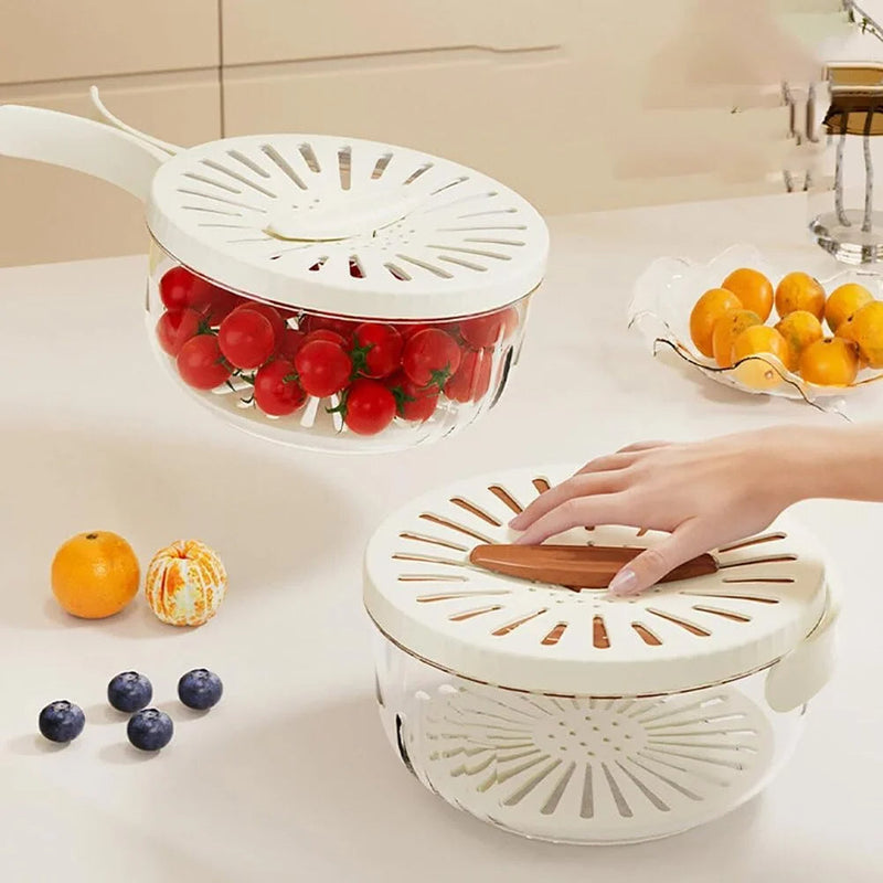Fruit and Vegetable Storage Container - FreshSeal-White-State of Style