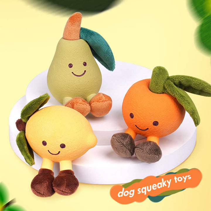 Fruity Dog Squeaky Toy - FruityChew-Orange-State of Style