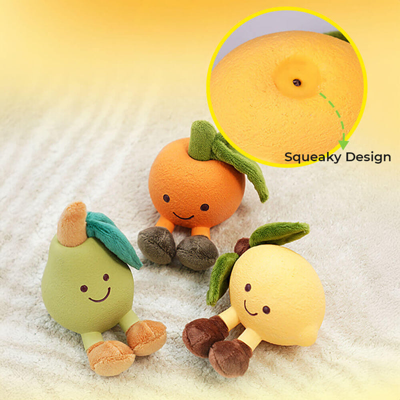 Fruity Dog Squeaky Toy - FruityChew-Orange-State of Style