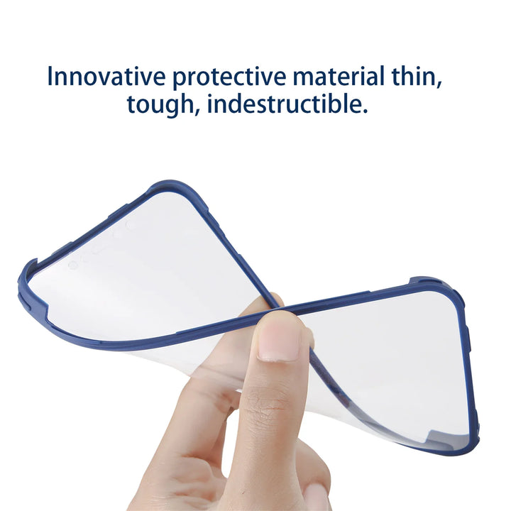 Full-Cover Clear Shockproof Phone Case with Lens & Screen Guard – 1+1 FREE-Black-IPhone 13Pro Max-State of Style