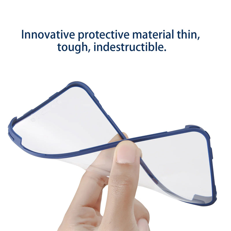 Full-Cover Clear Shockproof Phone Case with Lens & Screen Guard – 1+1 FREE-Black-IPhone 13Pro Max-State of Style