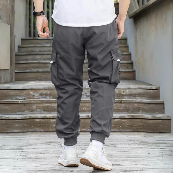 Functional Cargo Pants with Drawstring - Maxwell-Blue-S-State of Style