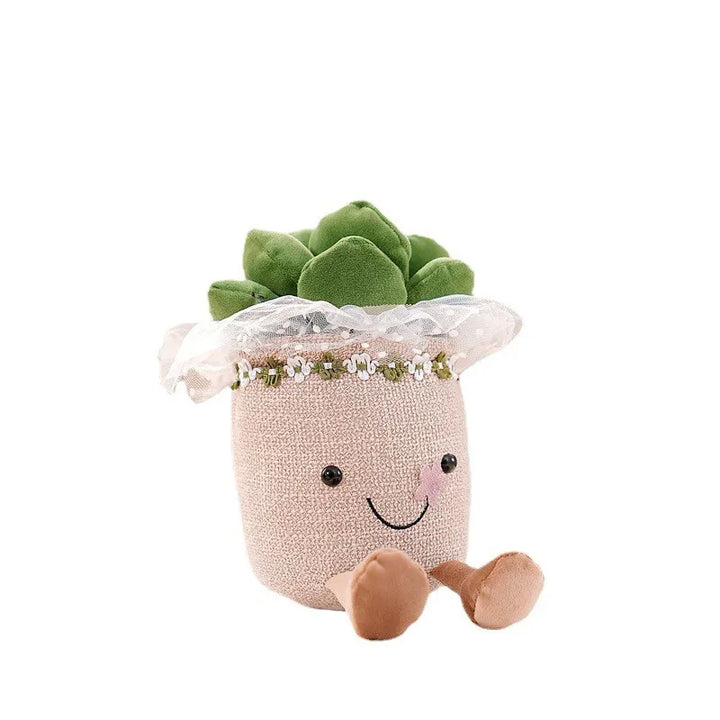 Funny Flower Plush - BloomBuddy-Green Flowerpot-State of Style