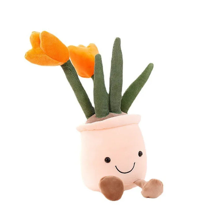Funny Flower Plush - BloomBuddy-Orange Tulip-State of Style
