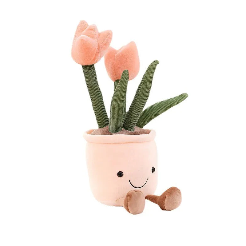 Funny Flower Plush - BloomBuddy-Pink Tulip-State of Style