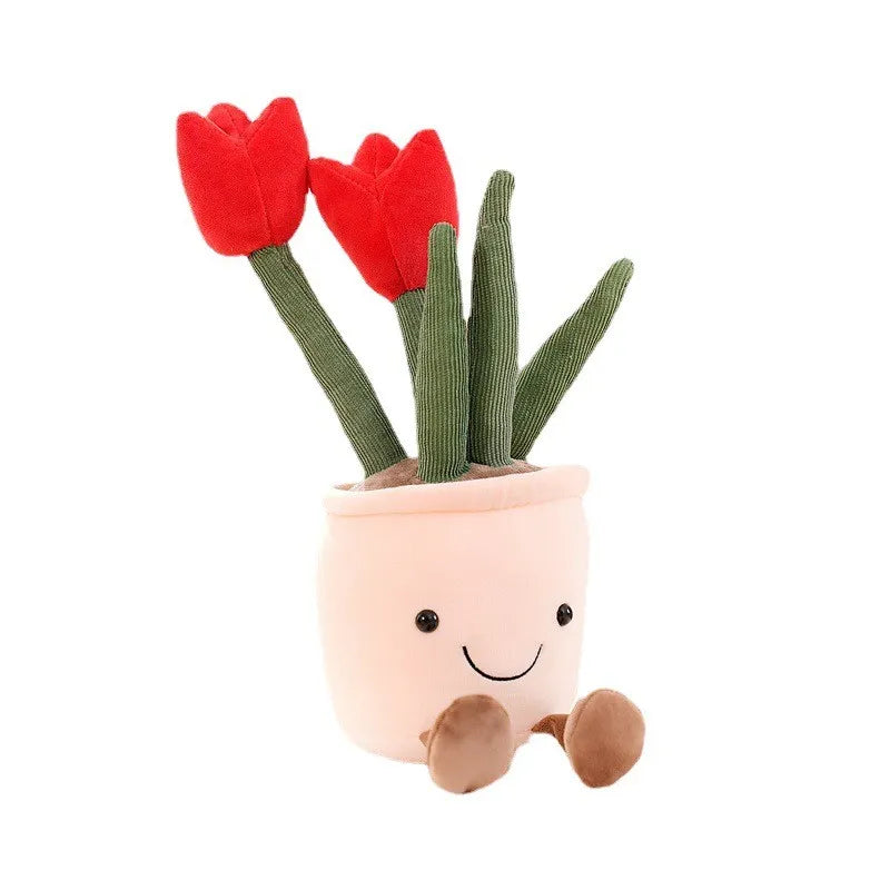 Funny Flower Plush - BloomBuddy-Red Tulip-State of Style