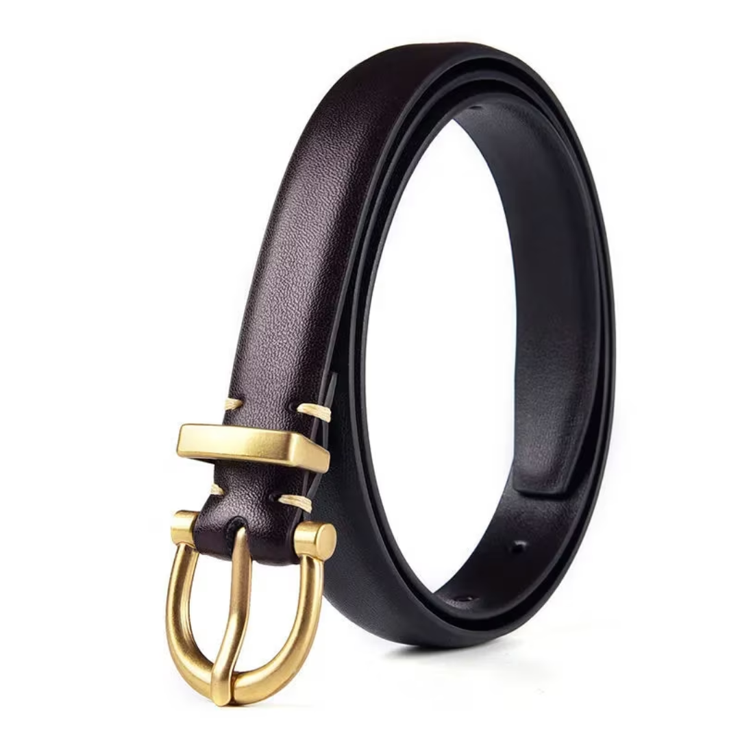 Genuine Leather Luxury Designer Belt-Black-100 CM-State of Style
