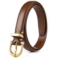 Genuine Leather Luxury Designer Belt-Brown-100 CM-State of Style