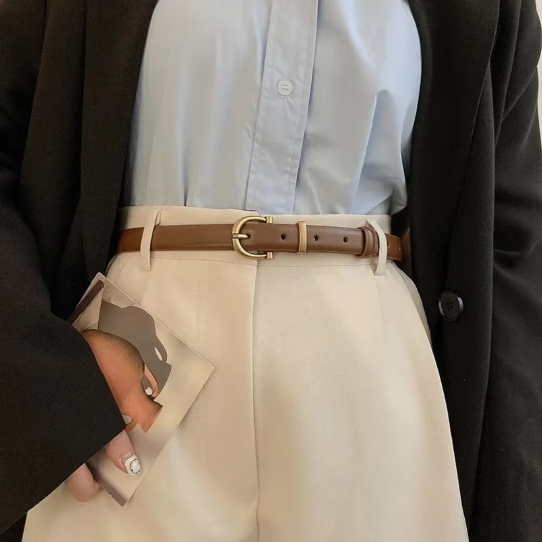 Genuine Leather Luxury Designer Belt-Brown-100 CM-State of Style
