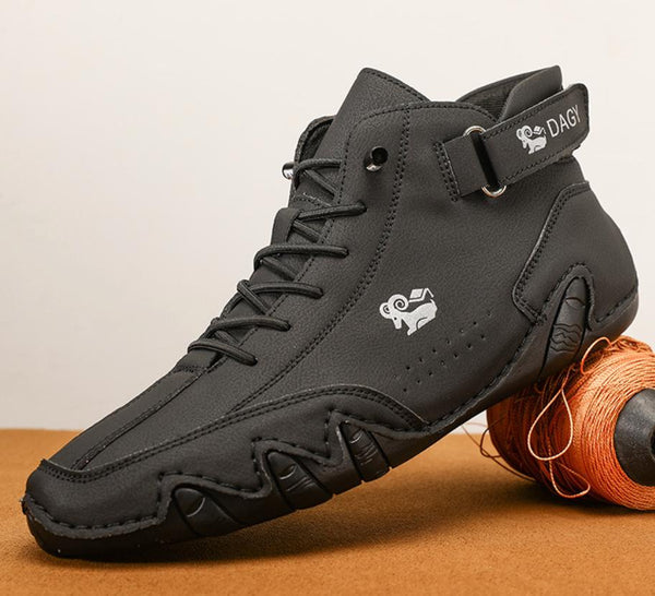 Genuine Leather Ultra-Comfort Barefoot Shoes-Black-5.0-State of Style