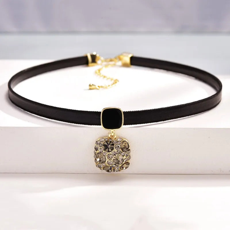 Geometric Crystal Necklace | Elegant Design-SQUARE CRYSTAL-State of Style