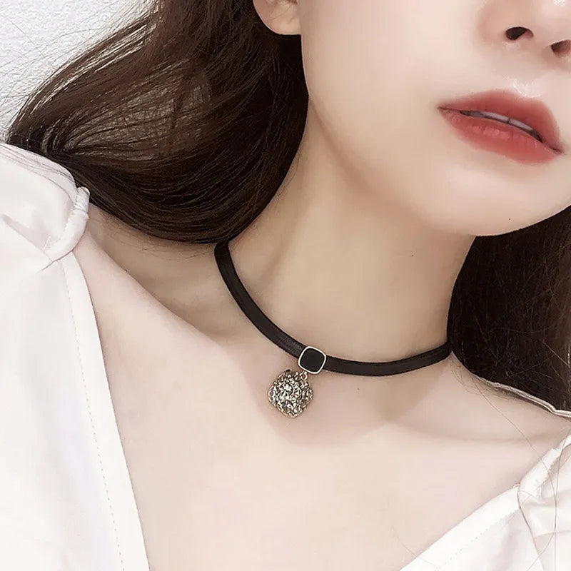 Geometric Crystal Necklace | Elegant Design-ZIRCON-State of Style