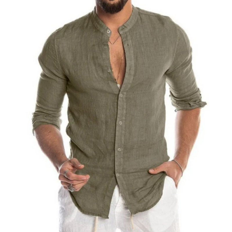 Gil Shirt | Luxurious & Comfortable-Green-S-State of Style