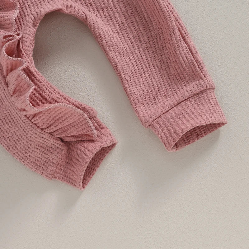 Girls' Baby Suit with Ruffles – NolaBloom-Pink-0-3M-State of Style